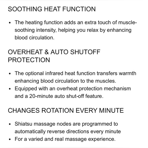 Zyllion Shiatsu Back and Neck Massager Kneading Massage Pillow Heat Car Home - Picture 8 of 9